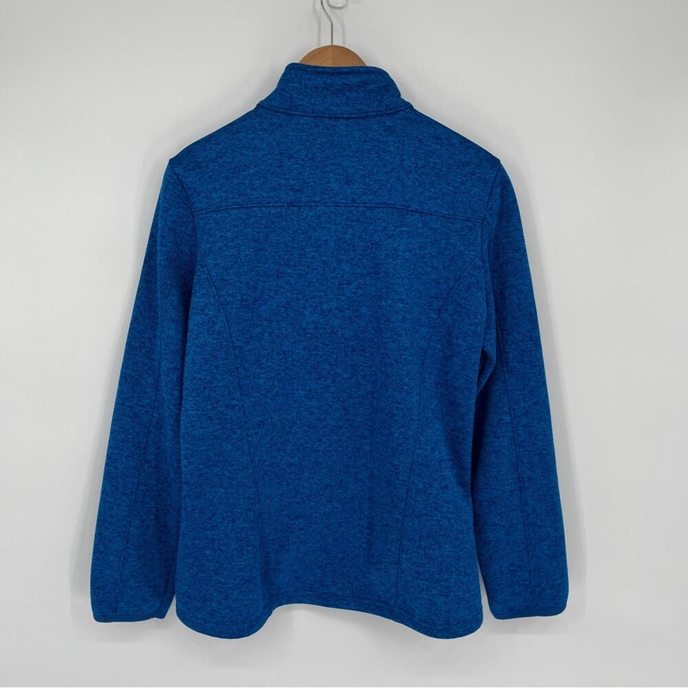 Eddie Bauer Fleece Lined Jacket Women Blue Full Zip Cozy - Size L - Picture 7 of 11